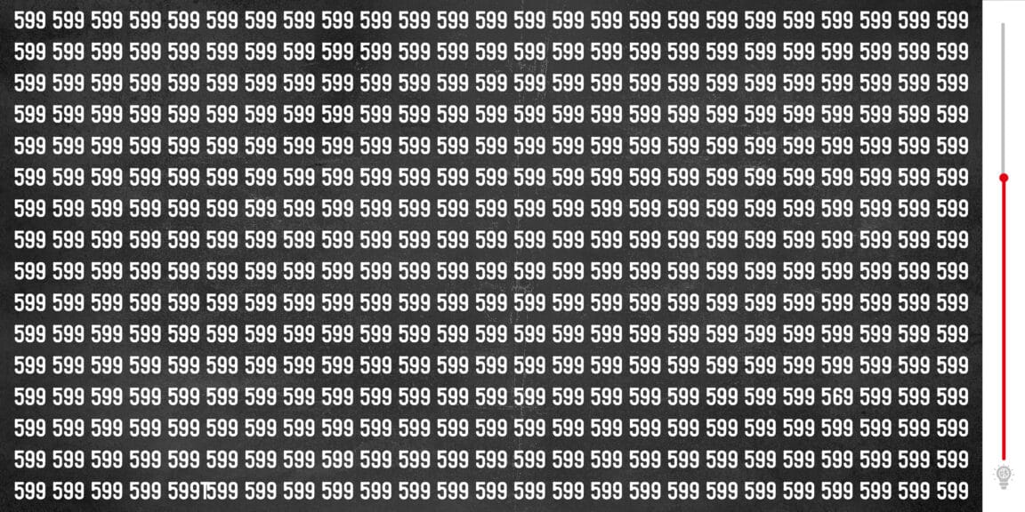 Teste visual: Você deve descobrir o número 569 escondido nesta imagem em 30 segundos
