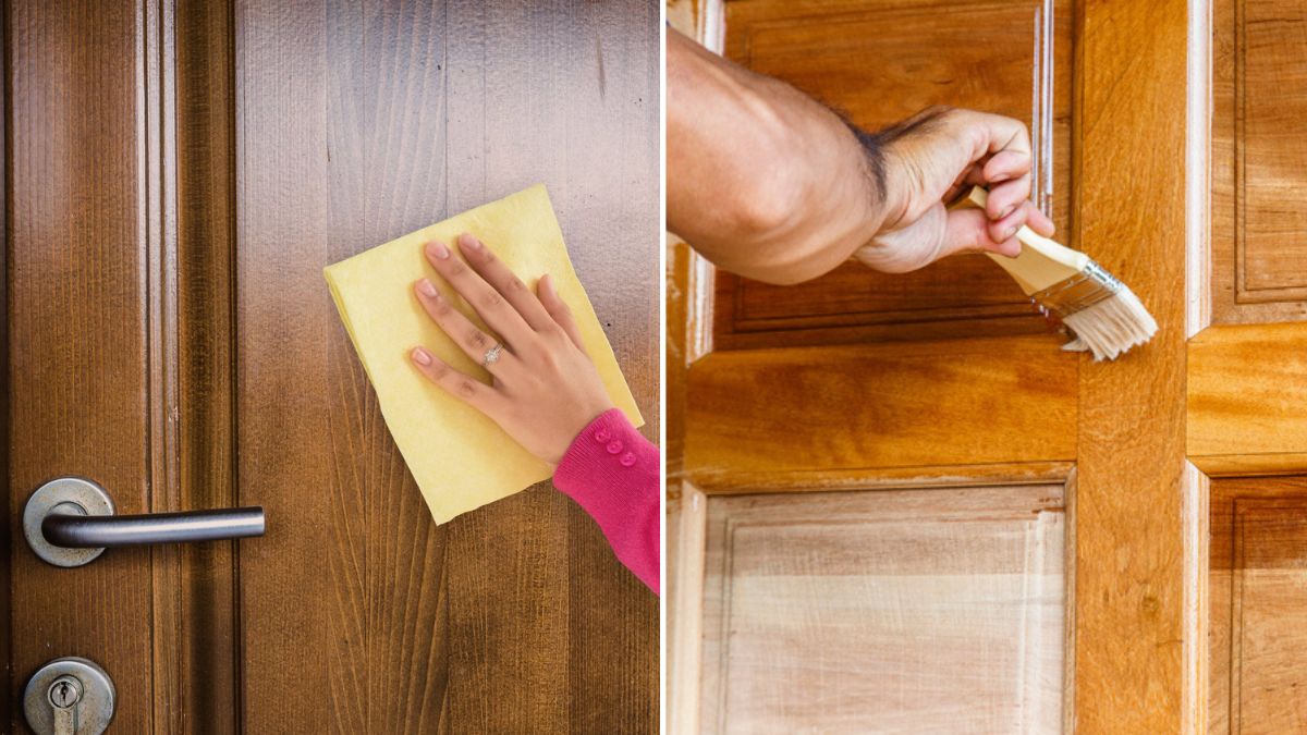 Aprenda como limpar portas de madeira de uma forma bem simples