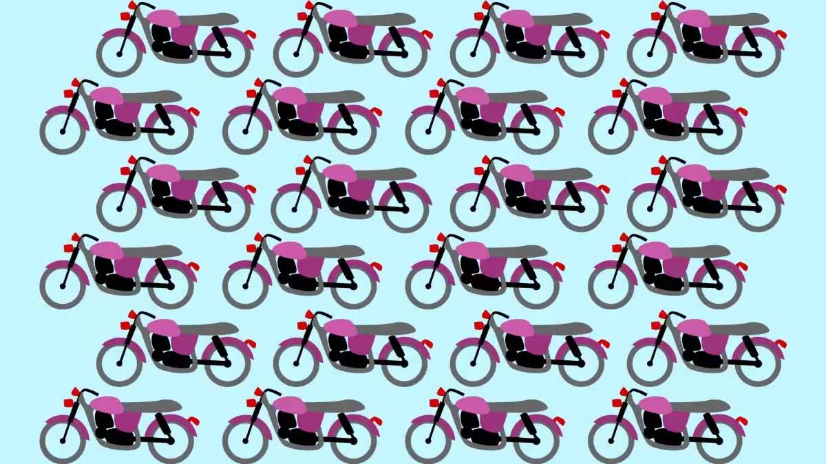 Desafio visual: você consegue identificar a bicicleta intrusa nesta imagem?