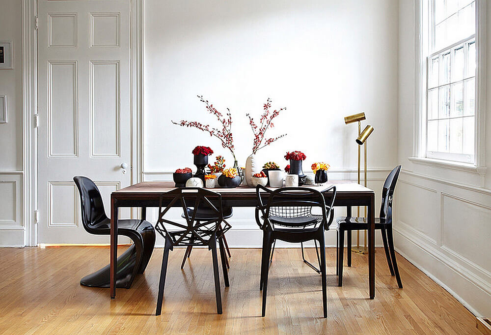 Sala de jantar: como escolher e combinar as cadeiras com a mesa