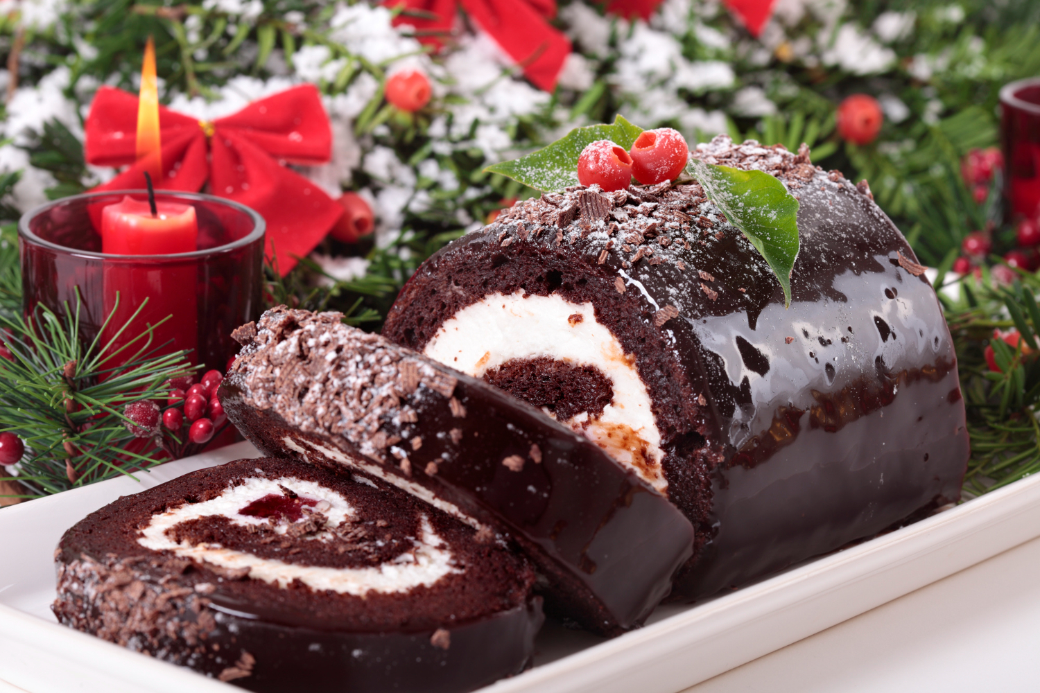  Esse bolo de Natal com Nutella: Uma sobremesa fácil e muito saborosa