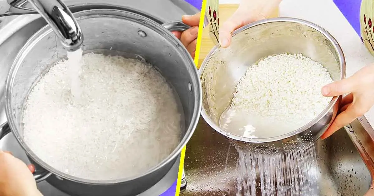 Porque é que é preciso lavar o arroz antes de o cozinhar?