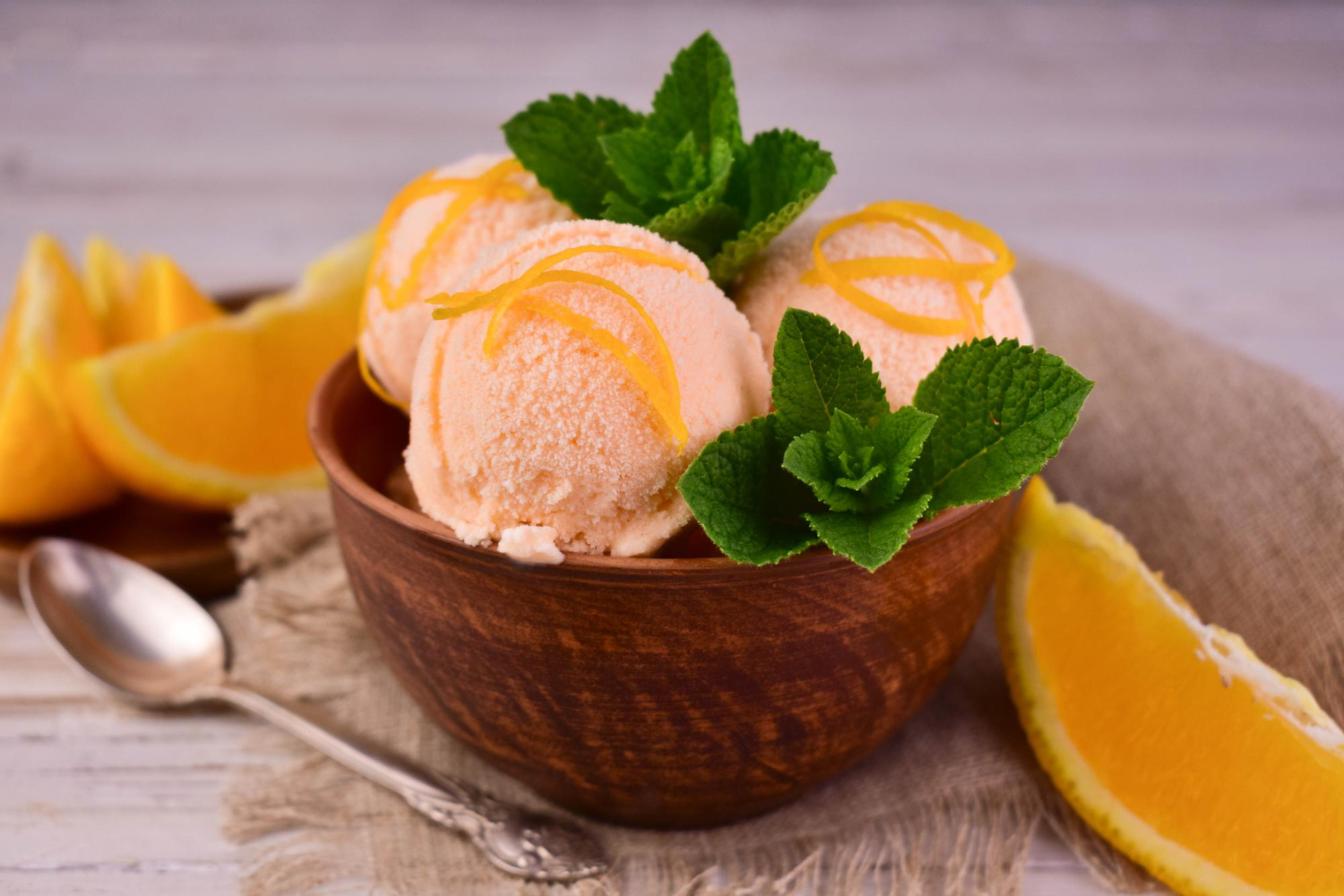 Revitalize sua receita com o sorvete de tangerina e gengibre
