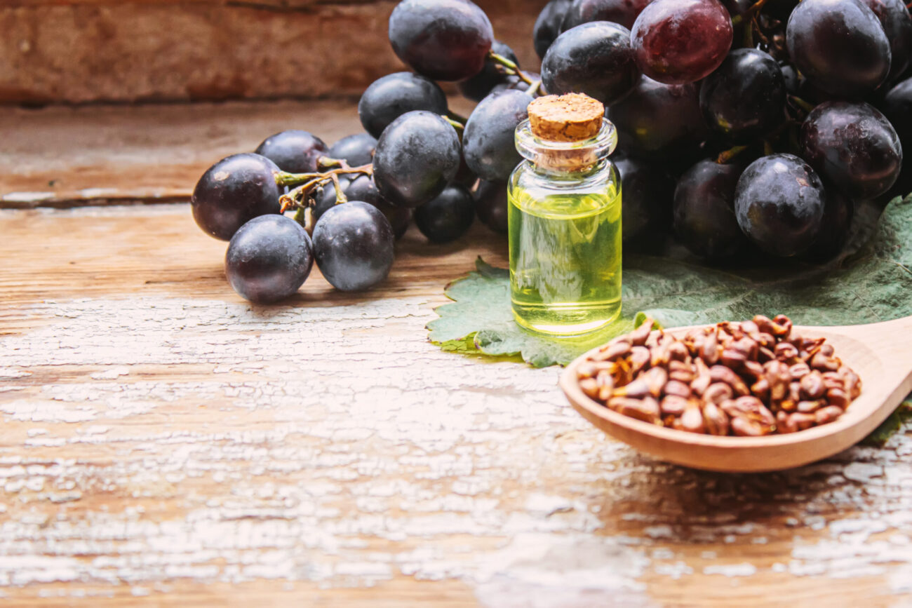 O poder do óleo de semente de uva para pele seca