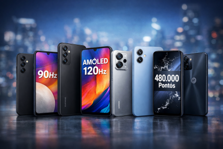 Até R$ 1.000: smartphones com 8 GB, 120 Hz e alto desempenho dominam 2026 Até R$ 1.000: smartphones com 8 GB, 120 Hz e alto desempenho dominam 2026